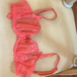 Chantelle size 34D bra barely worn (I’m a smaller band size). Color is flamingo
